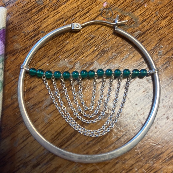 Viv and Ingrid silver hoops - Picture 4 of 4